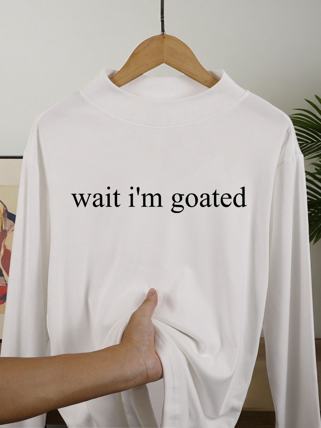 Winter Clothing For - Wait I'M Goated Letter Printed Men'S