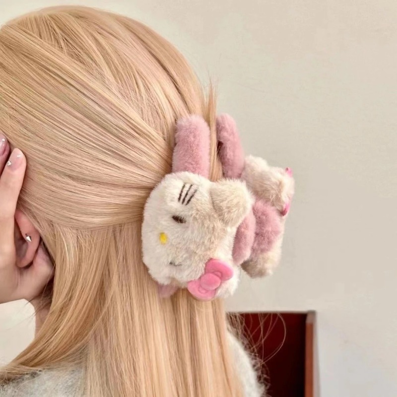 Winter Clothing For - Sanrio Anime Shark Hair Clip Double-Sided