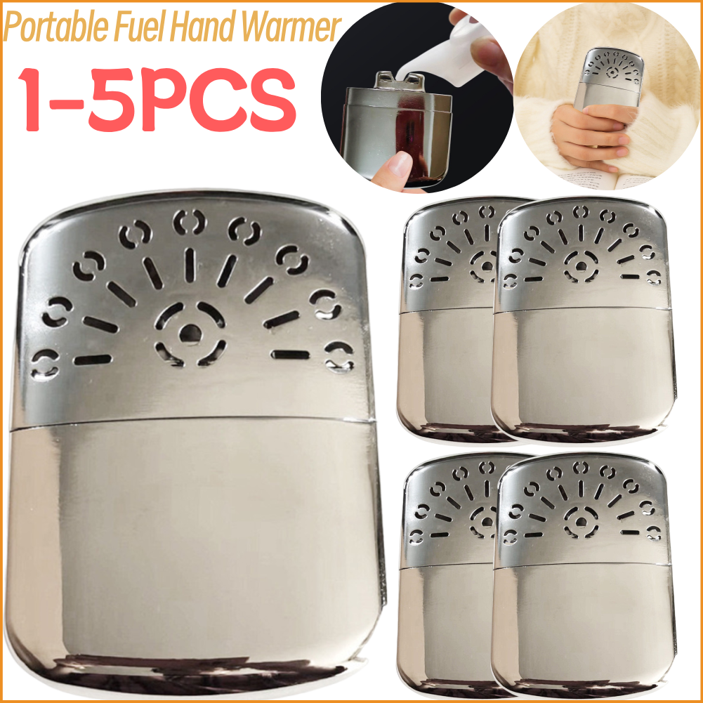 Hand Warmer Reusable - 1-5PCS Zinc Alloy Portable Fuel Hand