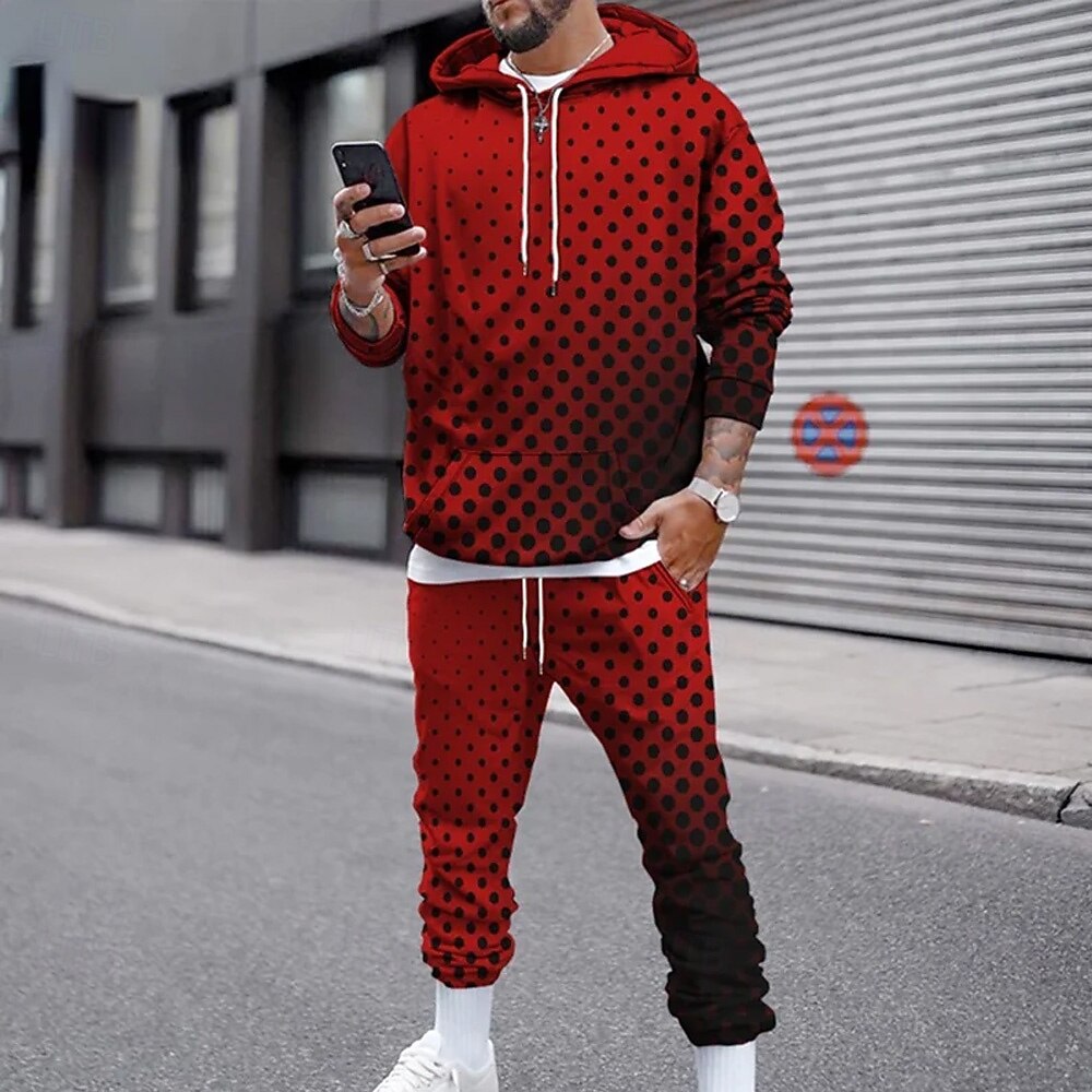 Winter Clothing For - Funny 3D Polka Dot Print Men's