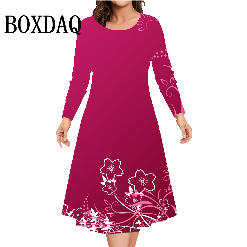 Autumn Winter Long Sleeve Dres - Winter Clothing For Plus Size Women incelemesi ve fiyatı