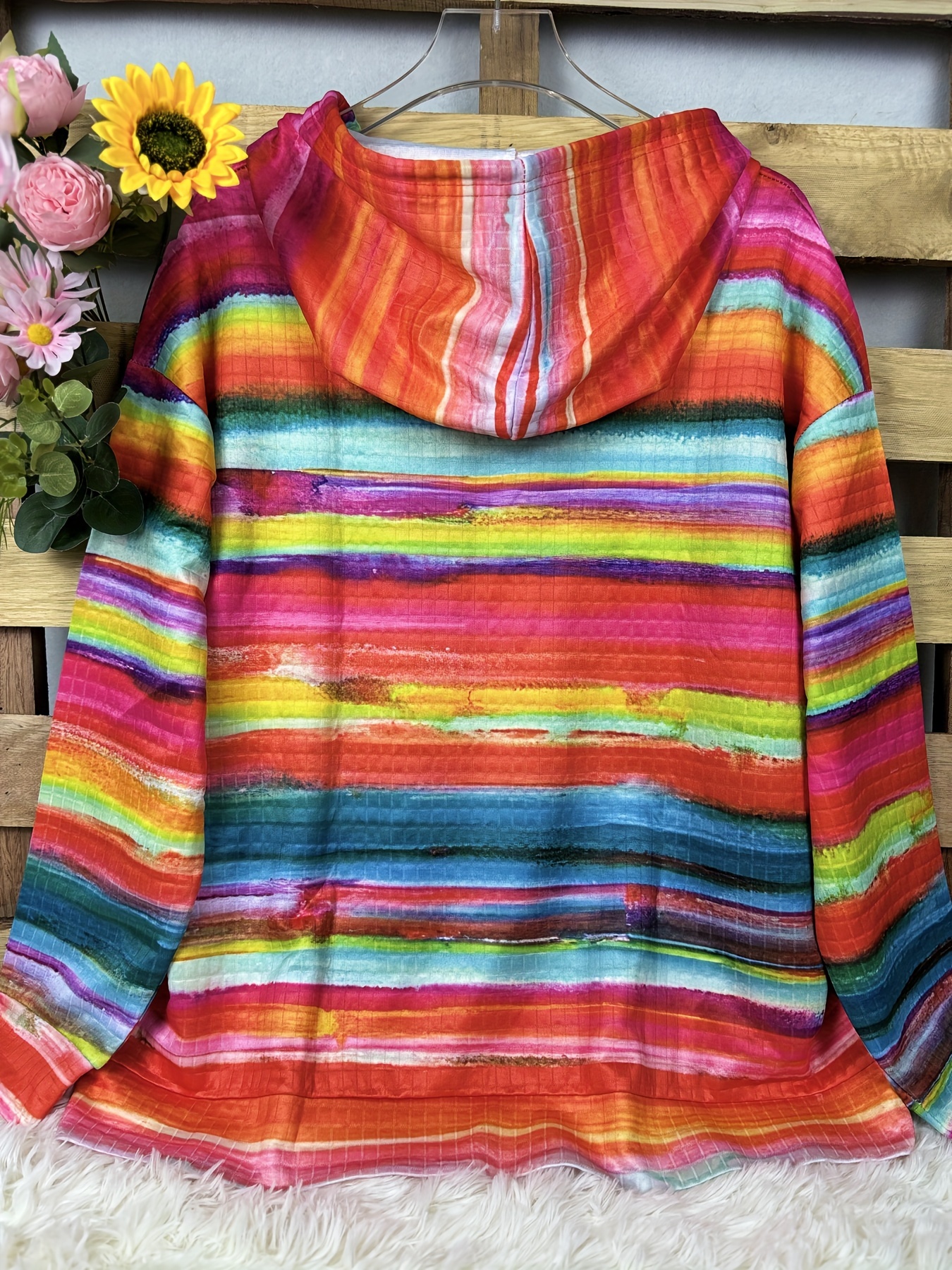 Women's Plus Size Striped Waff - Winter Clothing For Plus Size Women incelemesi ve fiyatı