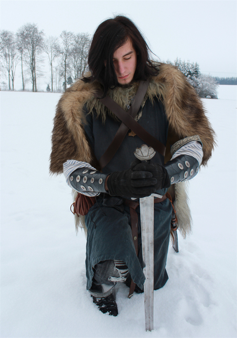 Viking Cloak Faux Fur Collar C - Winter Clothing For incelemesi ve fiyatı