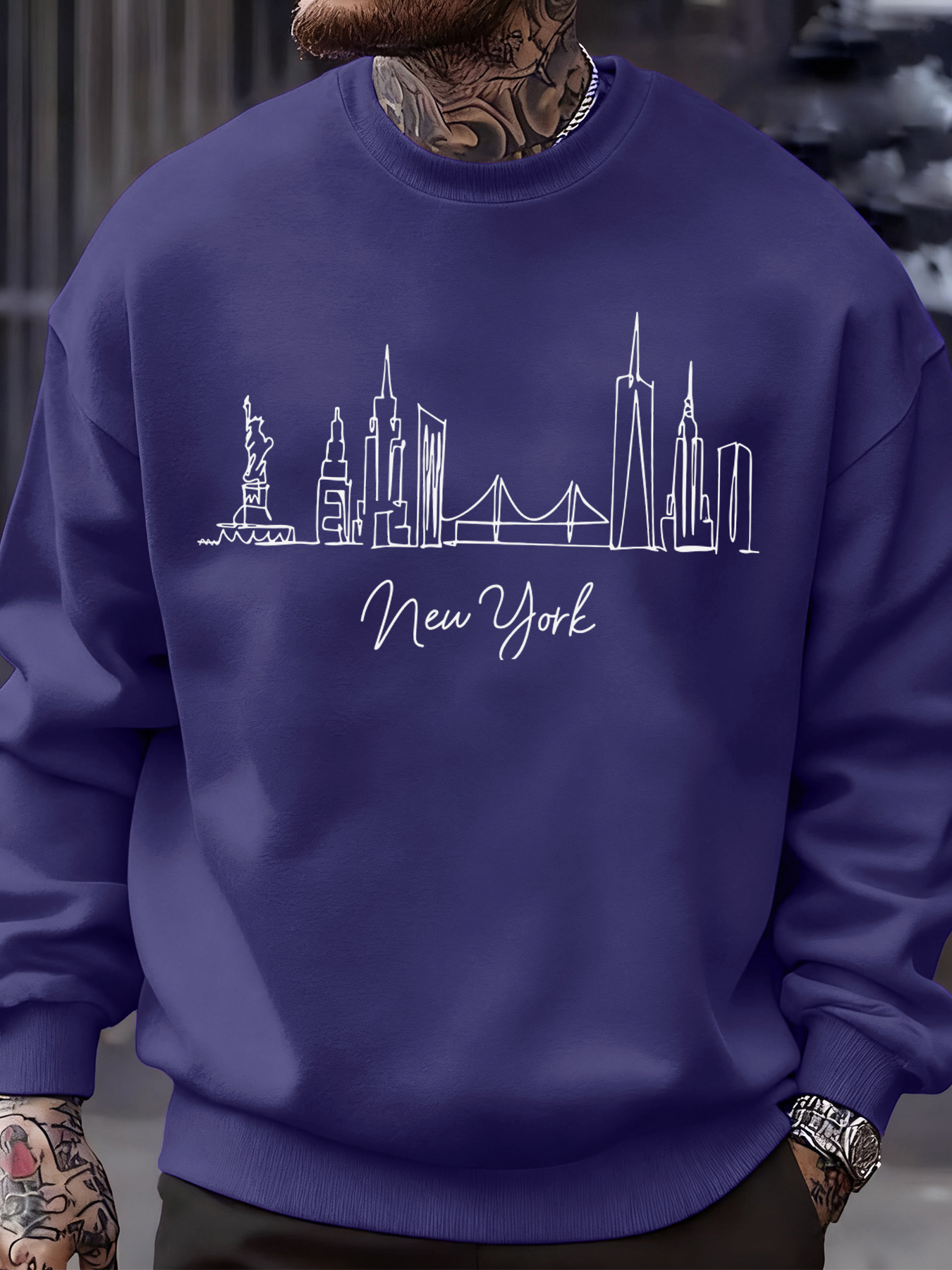 New York City Line Prints Men' - Winter Clothing In New York City incelemesi ve fiyatı