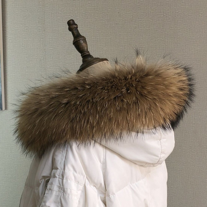 Real Fur Collar for Coat Parka - Winter Clothing Women Sale incelemesi ve fiyatı