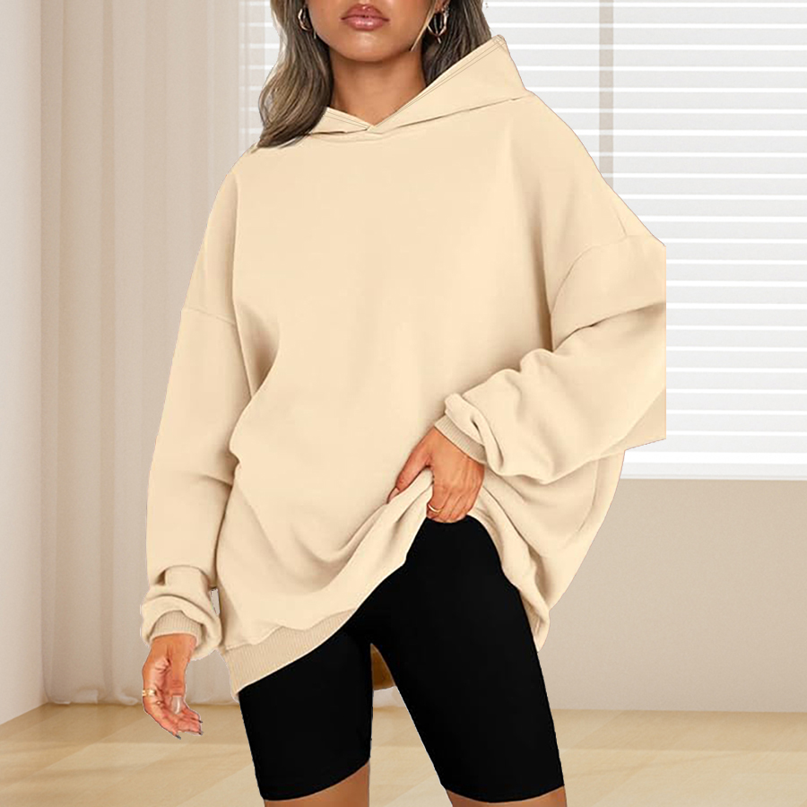 Plus Size Basic Solid Color Ho - Winter Clothing For Plus Size Women incelemesi ve fiyatı