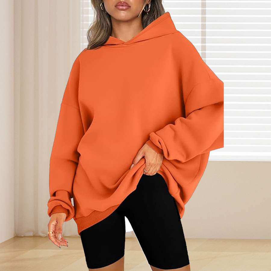 Plus Size Basic Solid Color Ho - Winter Clothing For Plus Size Women incelemesi ve fiyatı