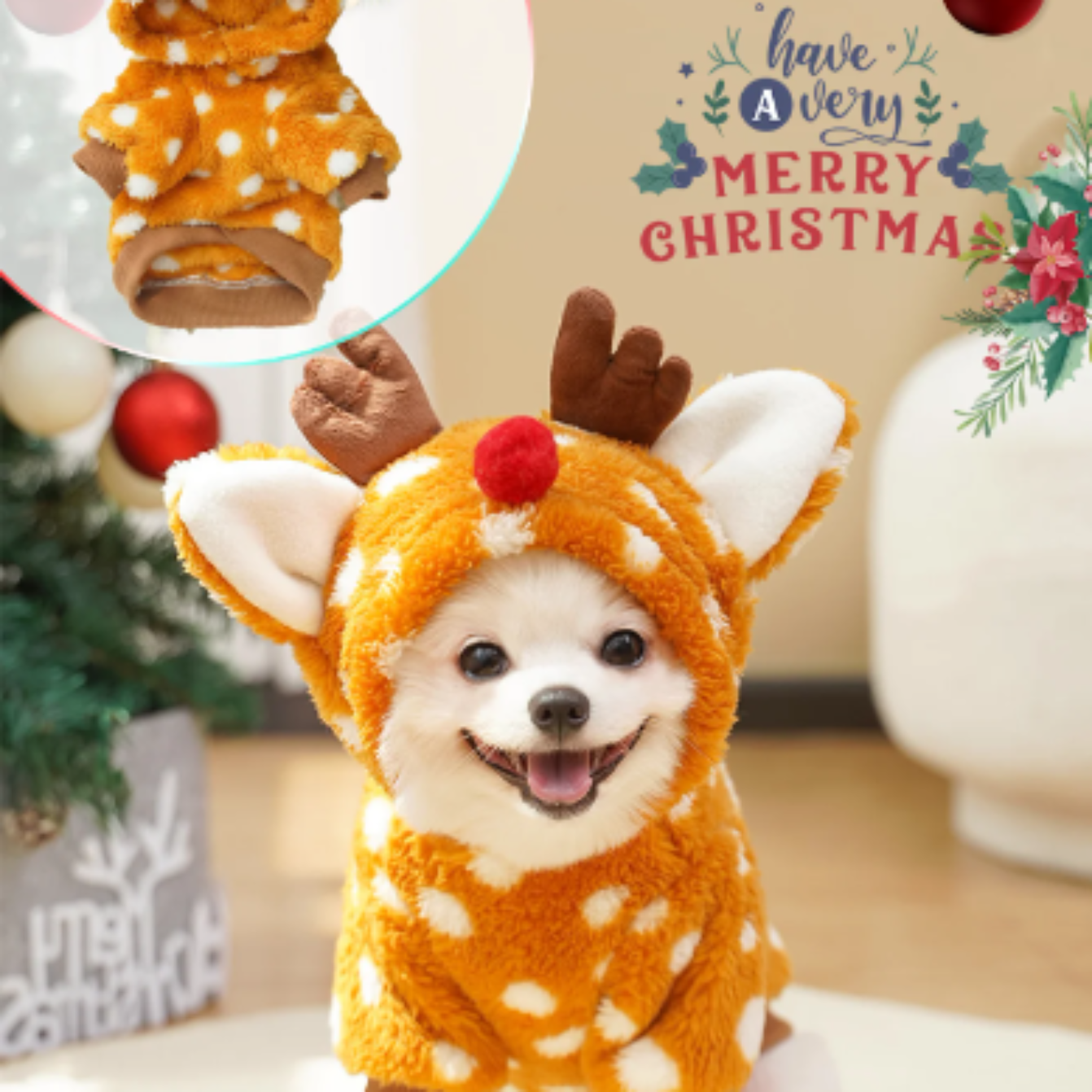1pc Cute Christmas reindeer pe - Winter Clothing Must Haves incelemesi ve fiyatı