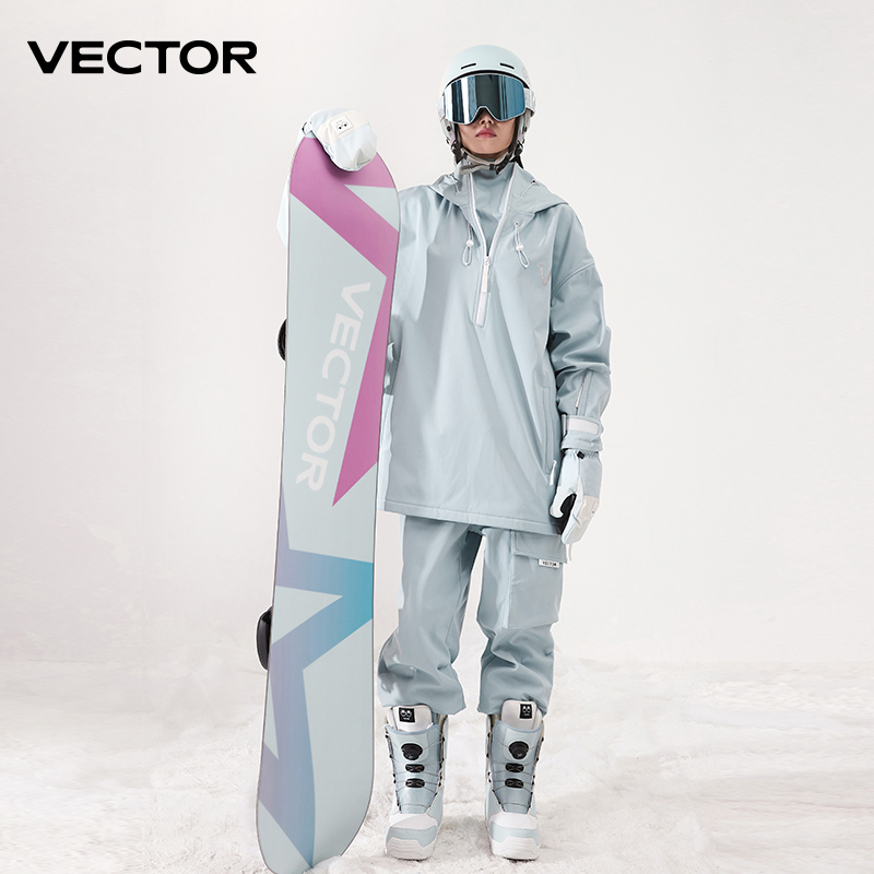 Men Women Solid Color Ski Jack - Winter Clothing Vector incelemesi ve fiyatı