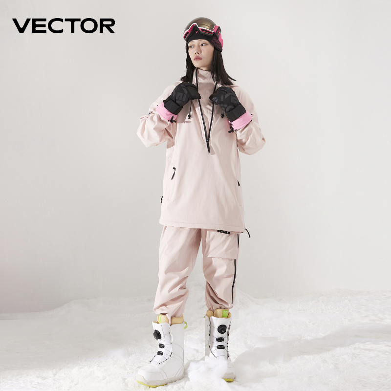Men Women Solid Color Ski Jack - Winter Clothing Vector incelemesi ve fiyatı