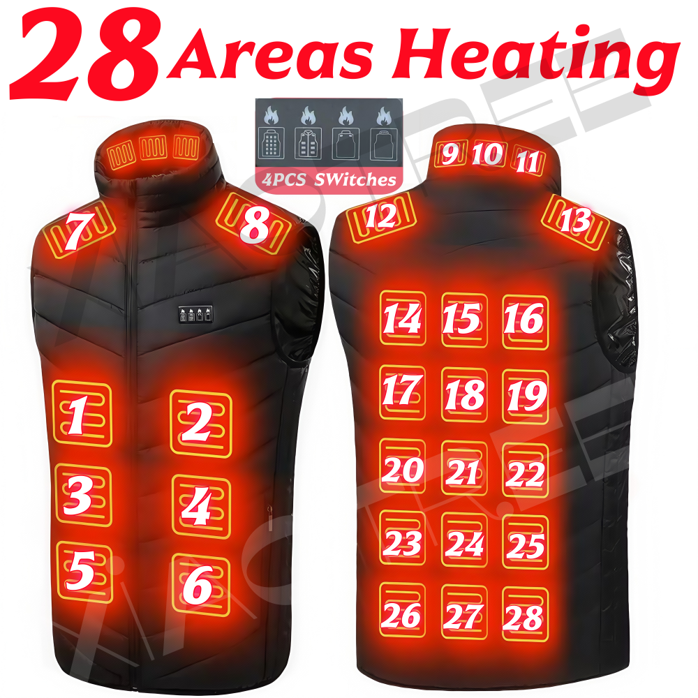 28/9 Areas Heated Vest Men Jac - Winter Clothing Women Sale incelemesi ve fiyatı