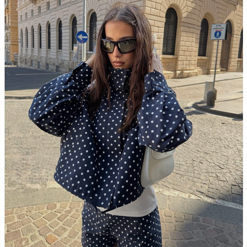 ZHIO Dot Bomber Jackets for Wo - Winter Clothing Women Sale incelemesi ve fiyatı