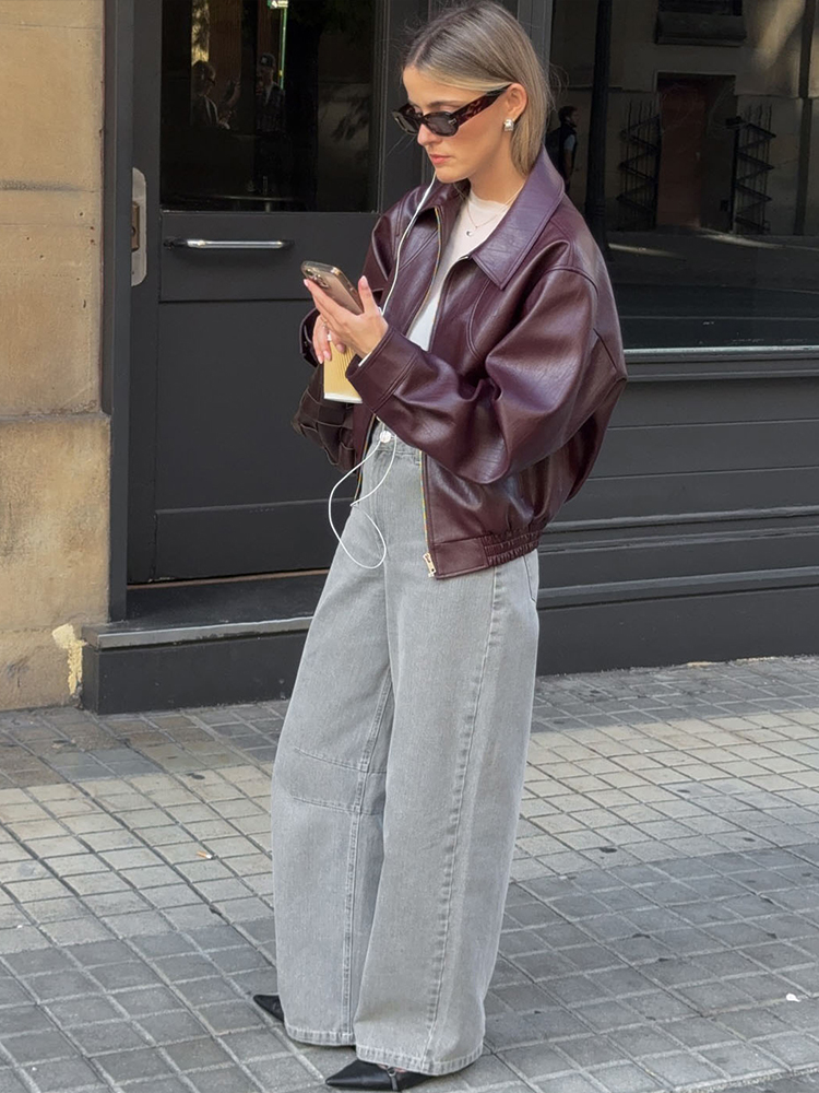 SIsterlinda PU Wild Crop Jacke - Winter Clothing Women Sale incelemesi ve fiyatı