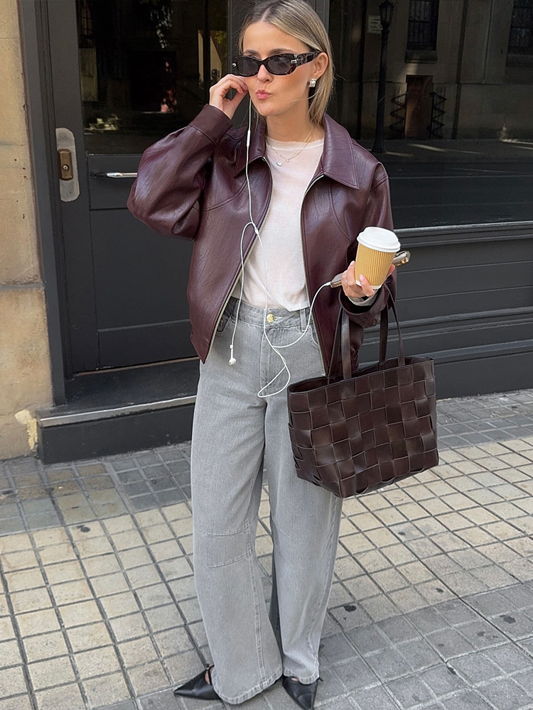 SIsterlinda PU Wild Crop Jacke - Winter Clothing Women Sale incelemesi ve fiyatı