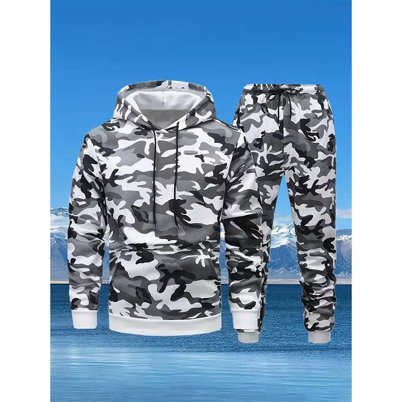 Autumn Camouflage 3D Print Hoo - Winter Clothing For incelemesi ve fiyatı