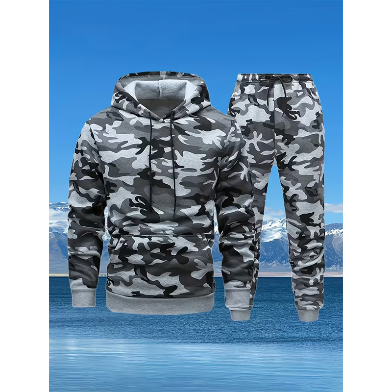 Autumn Camouflage 3D Print Hoo - Winter Clothing For incelemesi ve fiyatı