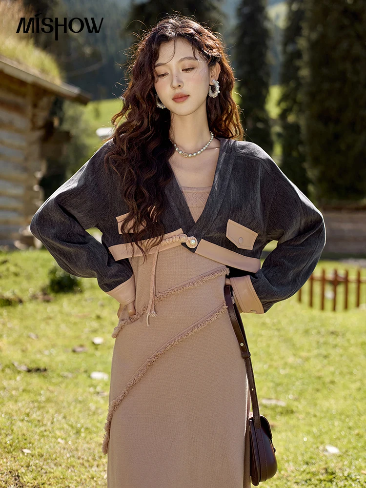 MISHOW Chenille Coat Knitted S - Winter Clothing Women Sale incelemesi ve fiyatı