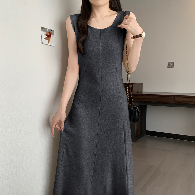 Elegant solid  sleeveless Knit - Winter Clothing For Plus Size Women incelemesi ve fiyatı