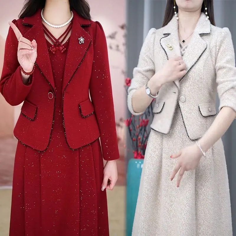 Middle Aged Female Dress Sets  - Winter Clothing Women Sale incelemesi ve fiyatı