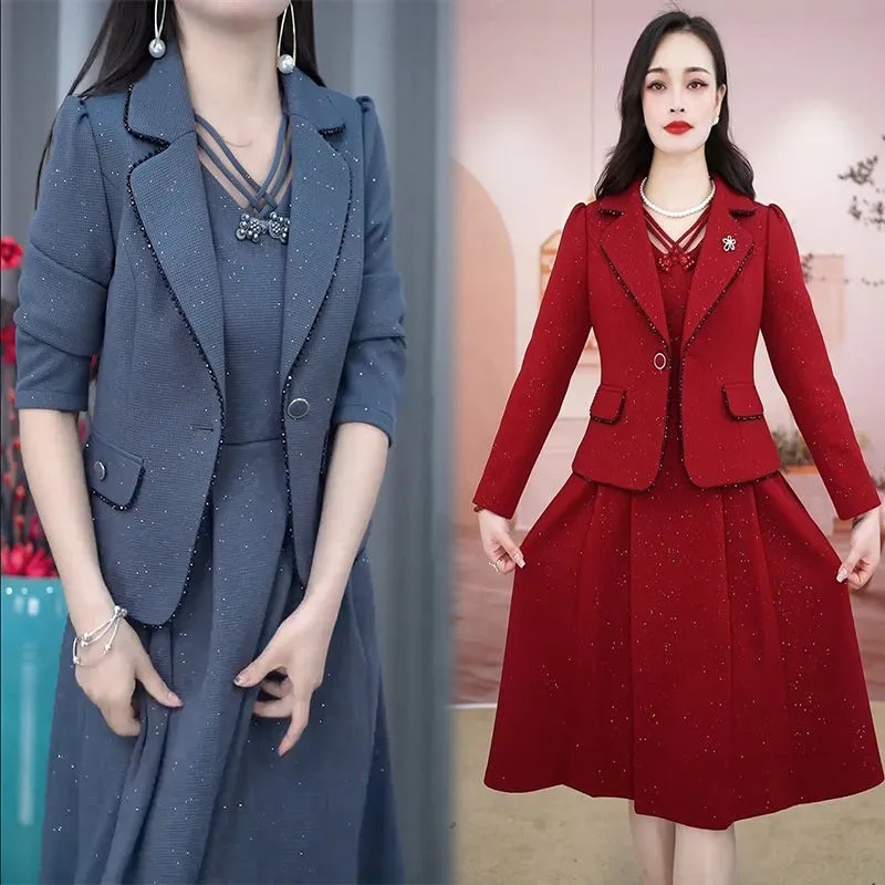 Middle Aged Female Dress Sets  - Winter Clothing Women Sale incelemesi ve fiyatı